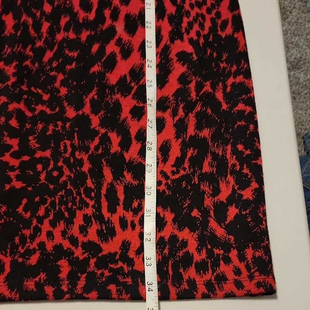 Michael Kors NWT Vibrant Red and Black Long Sleeve SEXY Dress